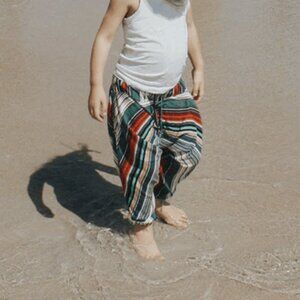 Buddha Pants Kids Unisex Boho Hippie Harem Pants Blue